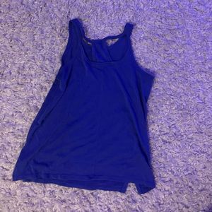 size large athleta girls blue tank top